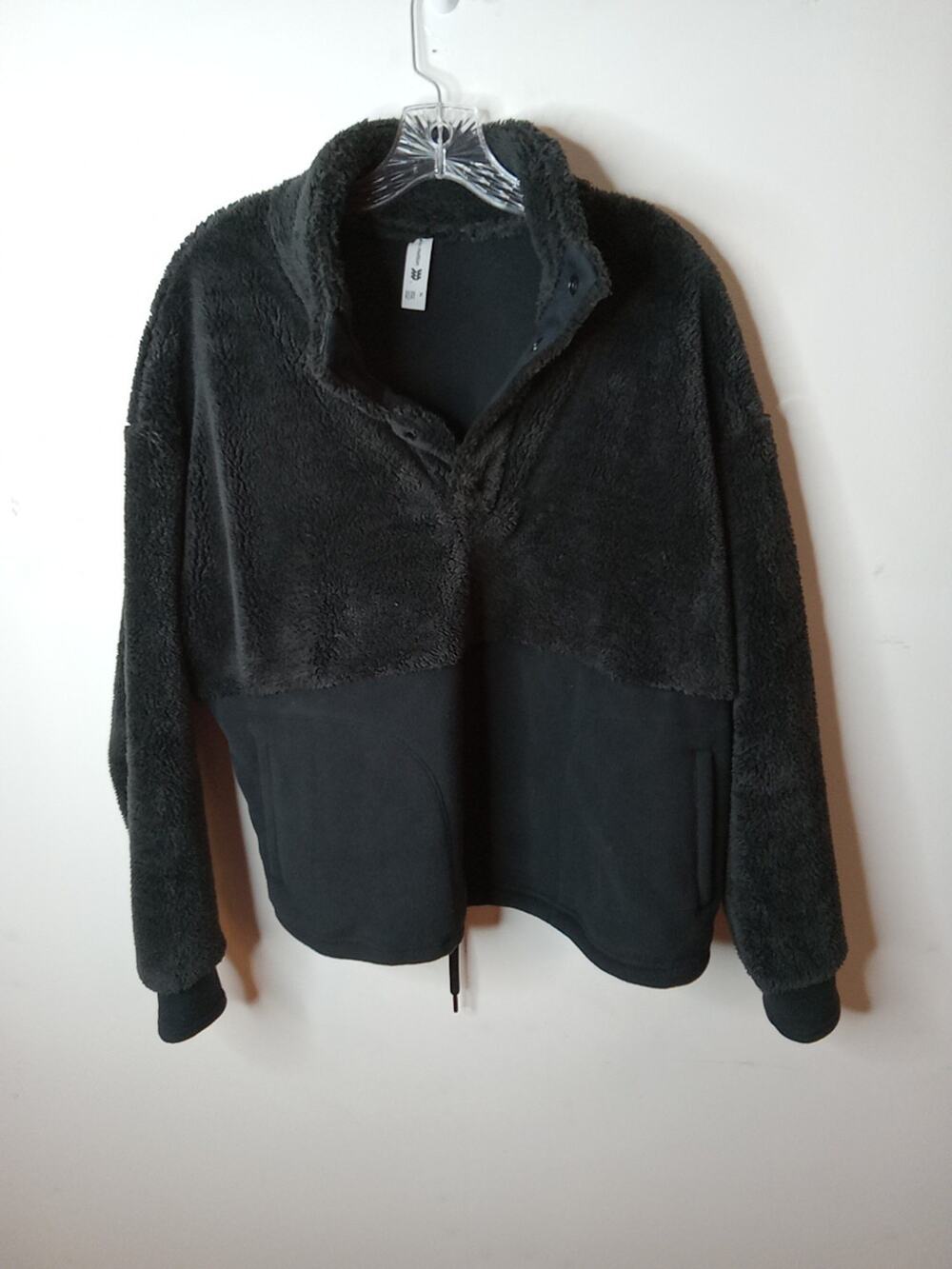 All in Motion Women's Sweatshirt Snap Front Cozy Sherpa Pullovers Jacket Size XL
